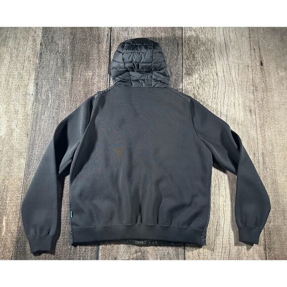 Save The Duck Women’s Sz 1X Plumtech Jacket Zip Quilted Half Puffer Black - Picture 8 of 10